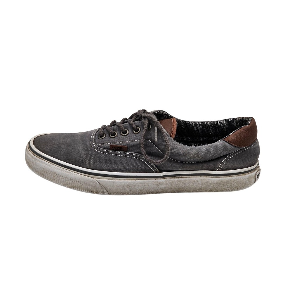 Vans Shoes Mens Size 10.5 Gray Canvas Low Top Casual Skate Sneakers 721278